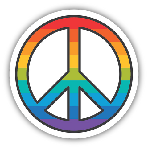 Rainbow Peace Sticker