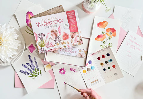 Paint Your Own Flowers Notecards