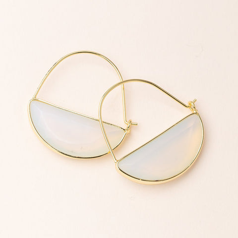 Opalite Prism Hoop Earring