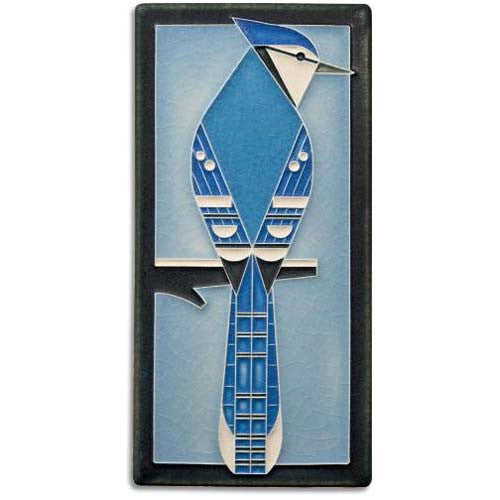Motawi Blue Jay Tile