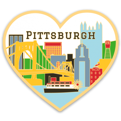 Pittsburgh Heart Sticker